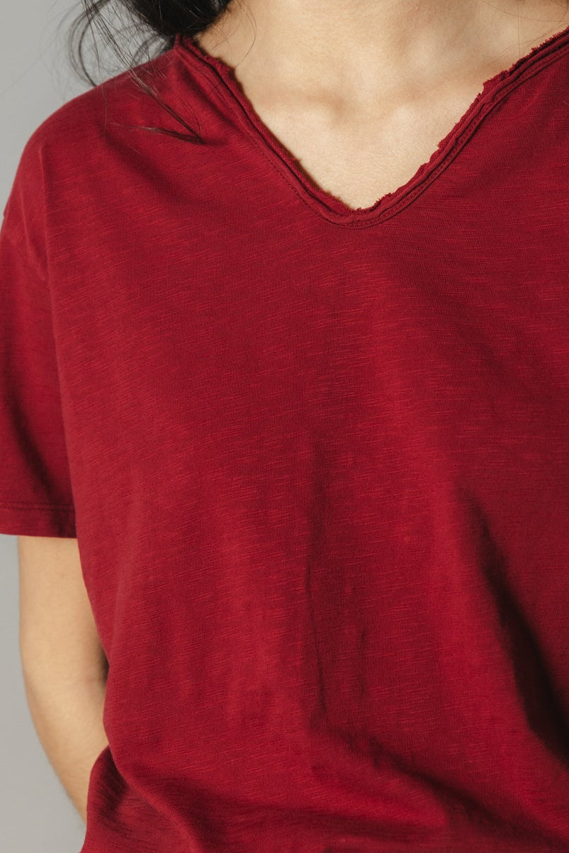 CAMISETA TEEN PARCHE GRANATE