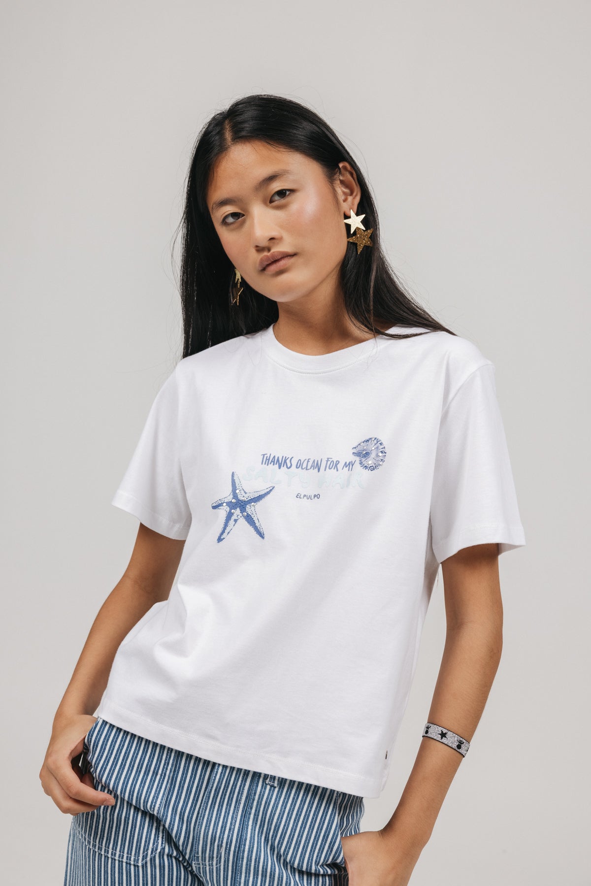 CAMISETA TEEN SALTY HAIR BLANCO PURO