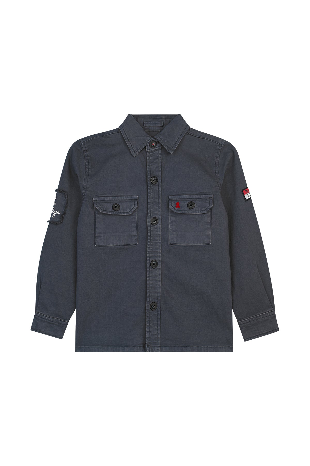 SOBRECAMISA NIÑO HERITAGE DOS BOLSILLOS AZUL MARINO DELAVÉ