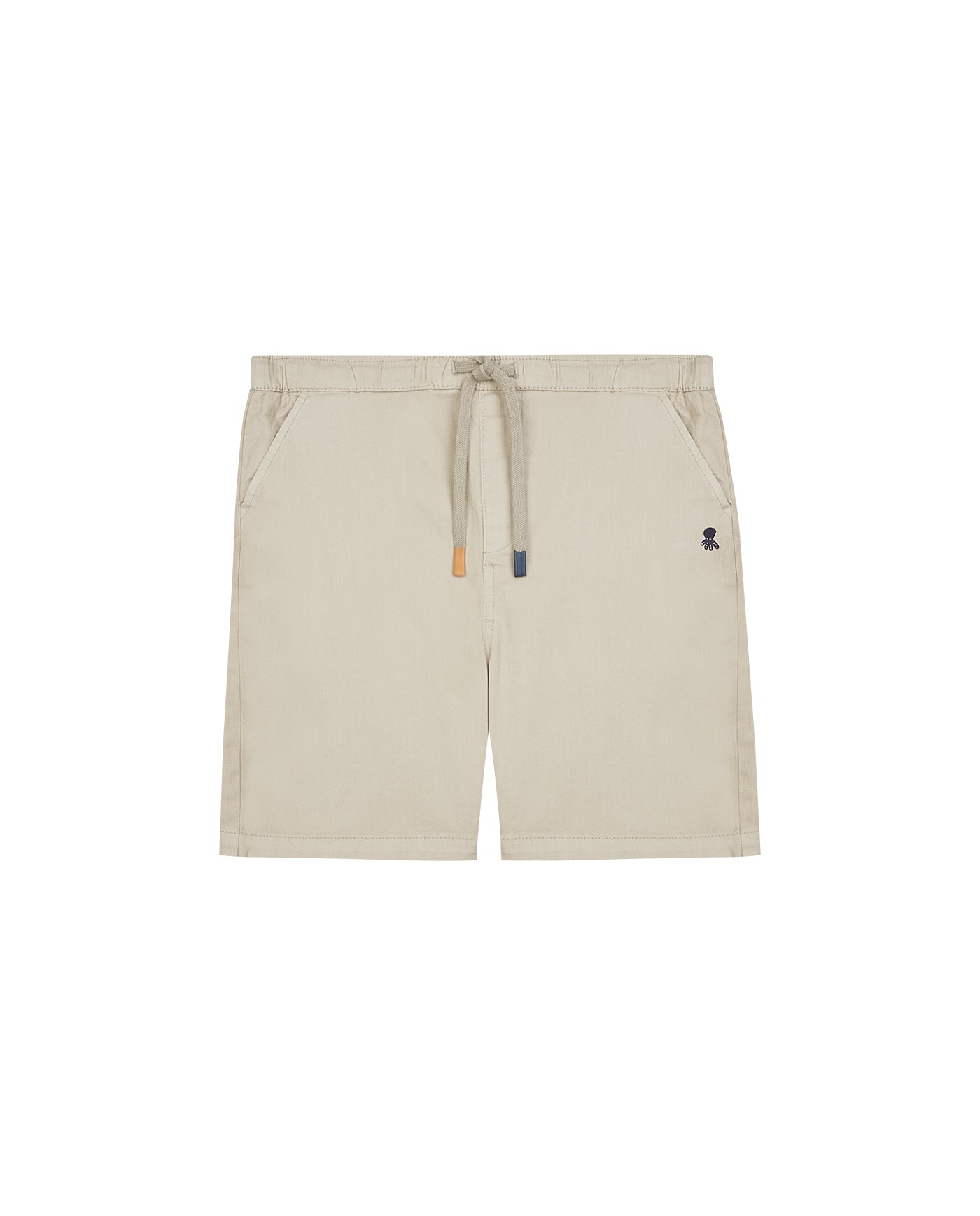 BOY'S BERMUDA WITH OFF-WHITE LOGO EMBROIDERY