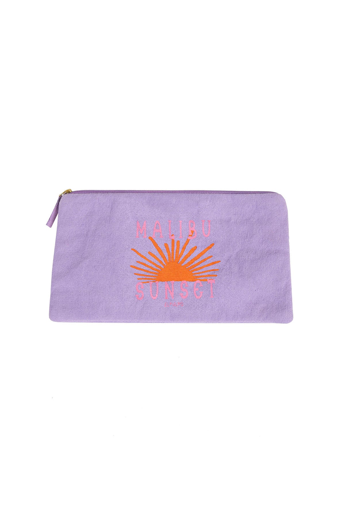TEEN WASH BAG WITH SUNSET PRINT AND LILAC STRIPES