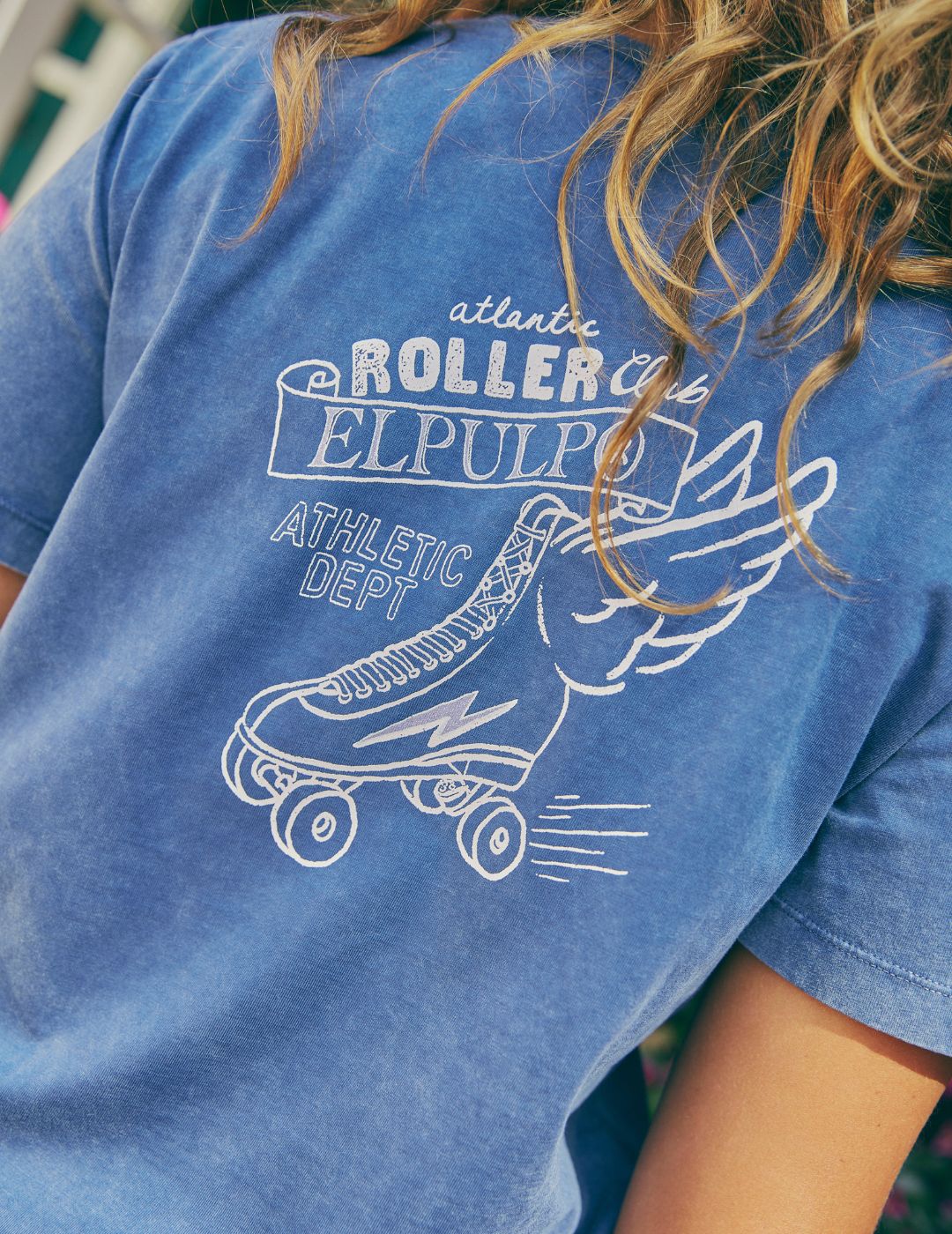 CAMISETA TEEN ROLLER CLUB ÍNDIGO DELAVÉ