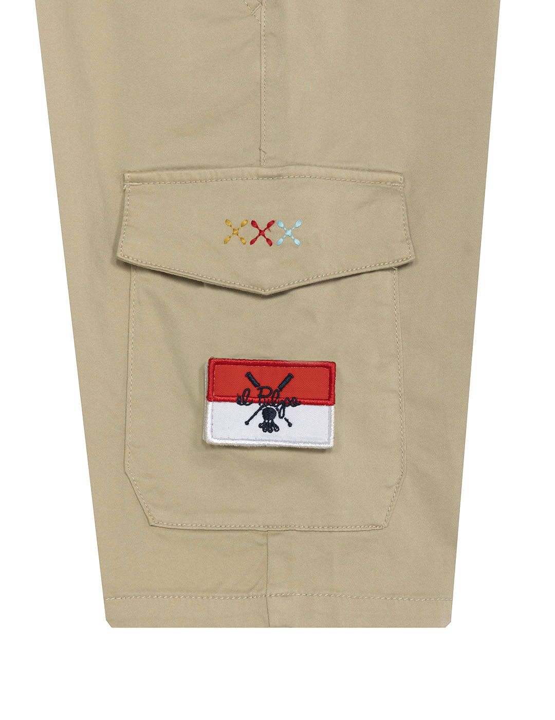 BERMUDA PATCH CARGO BEIGE