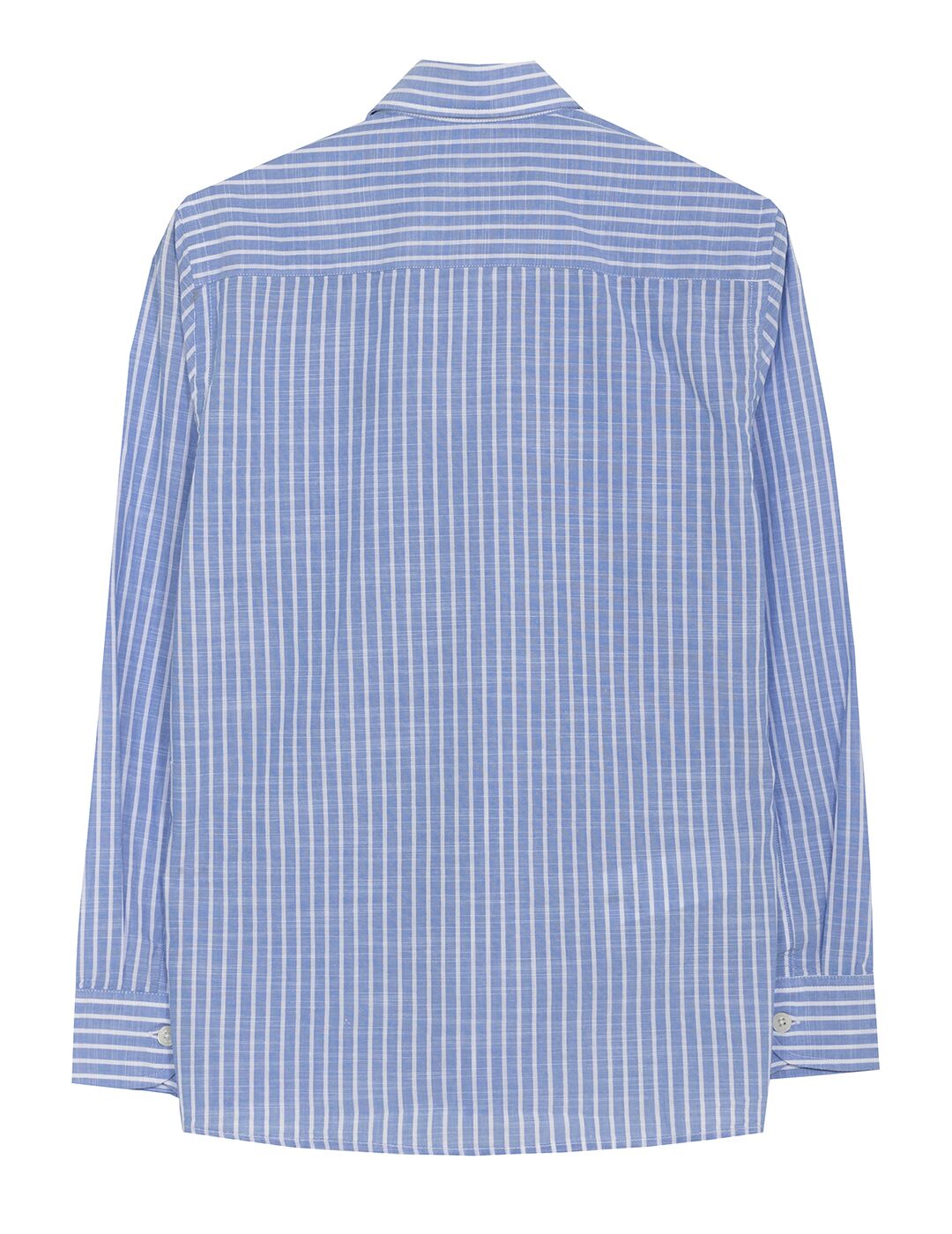 CAMISOLA RELAX STRIPES LINHO MENINO AZUL CÉU 