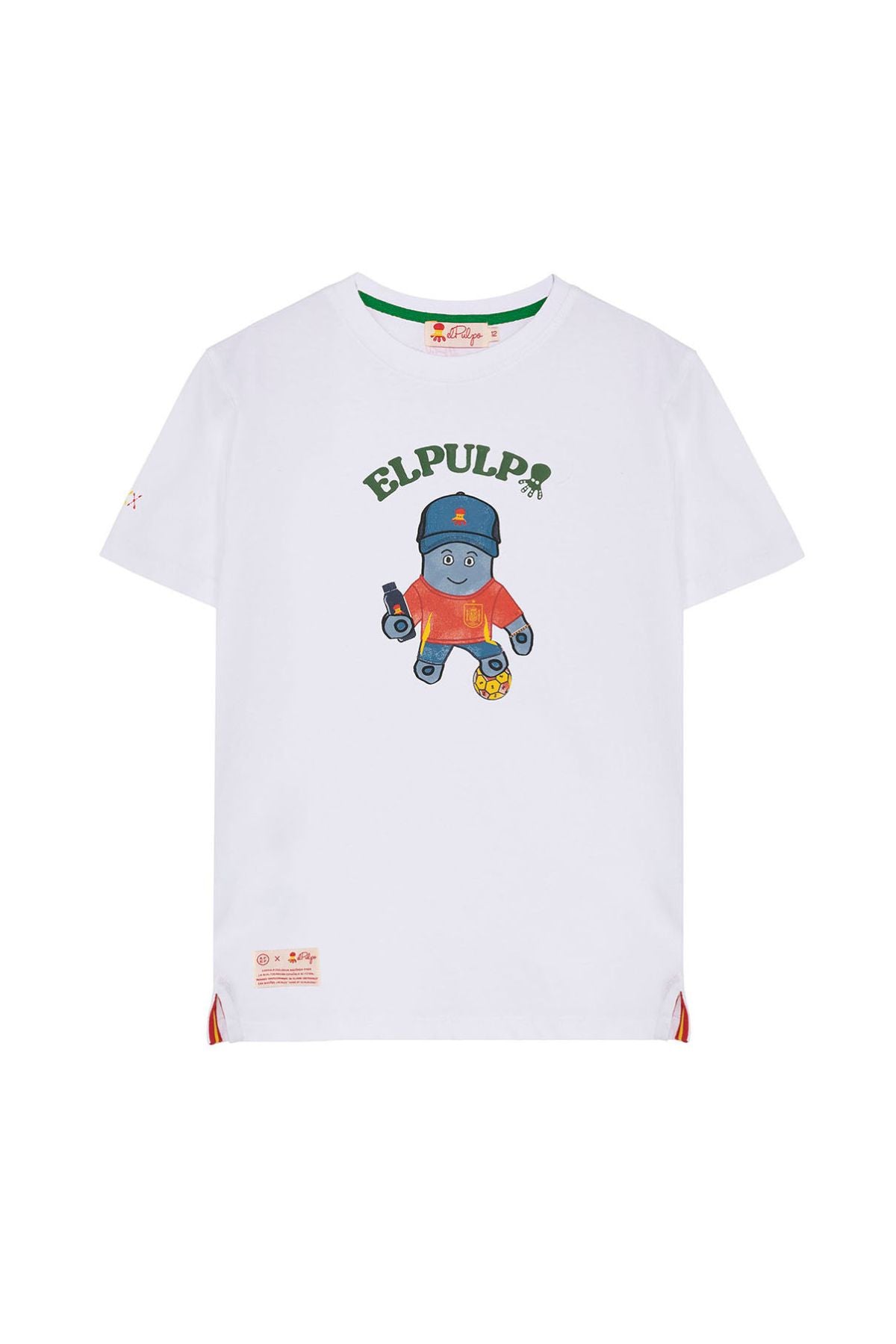 CAMISETA BASIC ELPULPO RFEF NIÑO BLANCO PURO