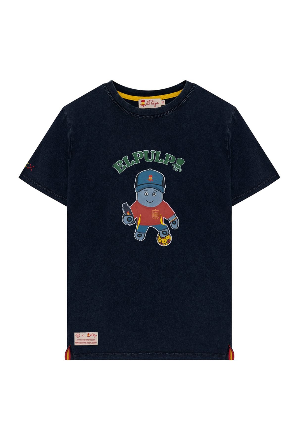 CAMISETA BASIC ELPULPO RFEF NIÑO AZUL MARINO DELAVÉ