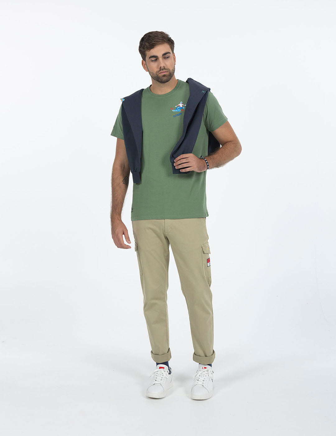 DELAVÉ GREEN SIERRA NEVADA PRINT T-SHIRT