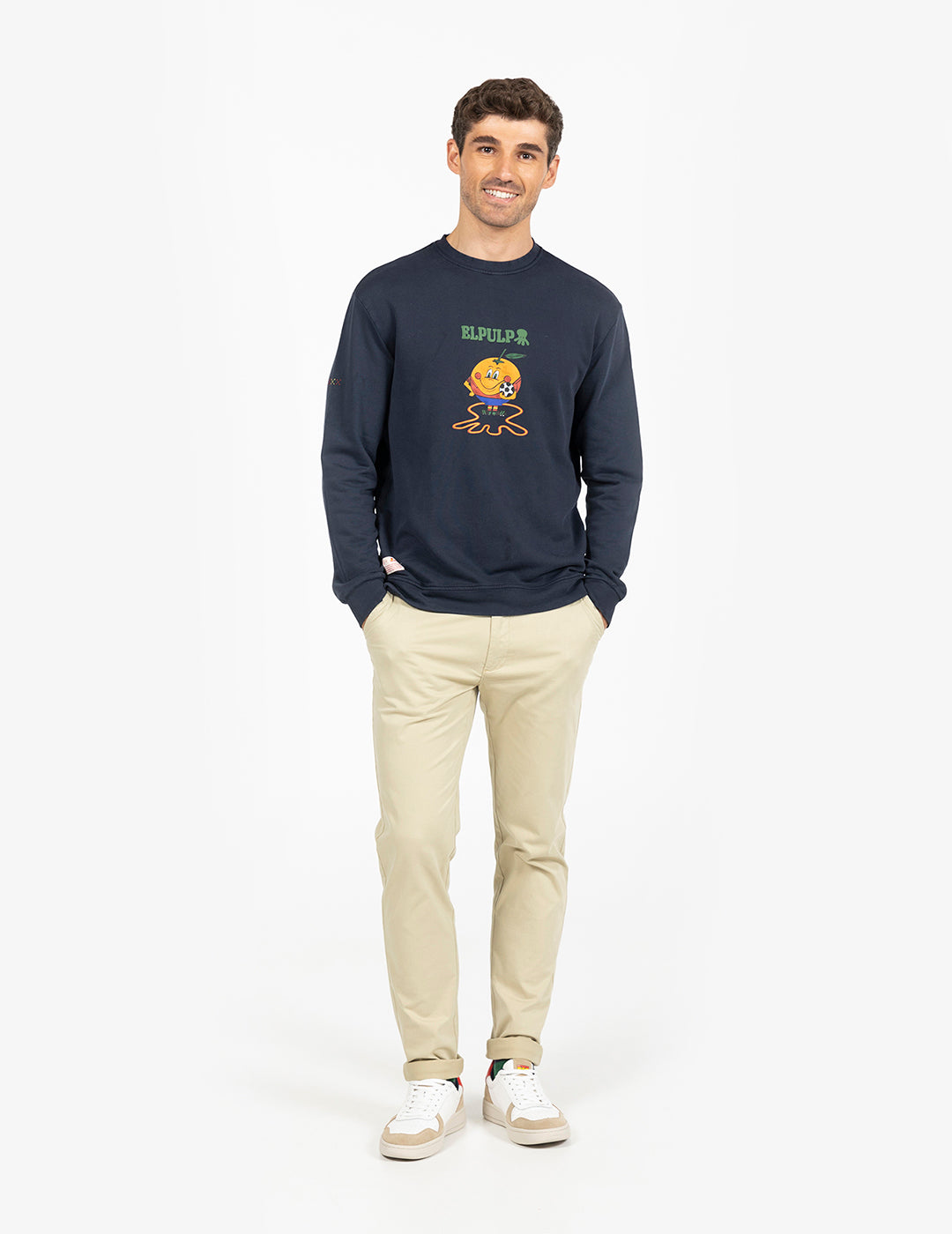 SUDADERA NARANJITO RFEF AZUL MARINO DELAVÉ